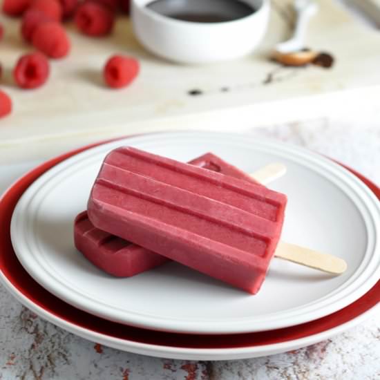 Chocolate-Raspberry Pops