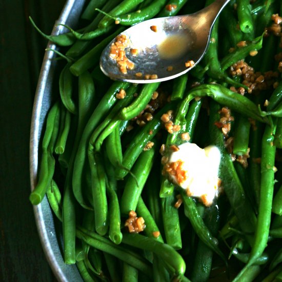 Garlic-Butter Haricots Vert