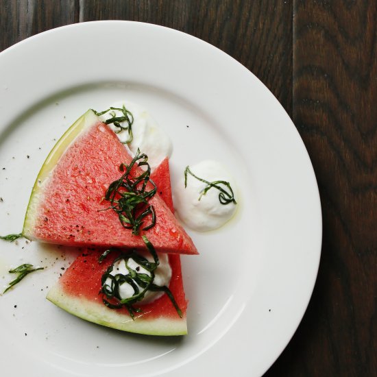 Watermelon with Balkan Granita