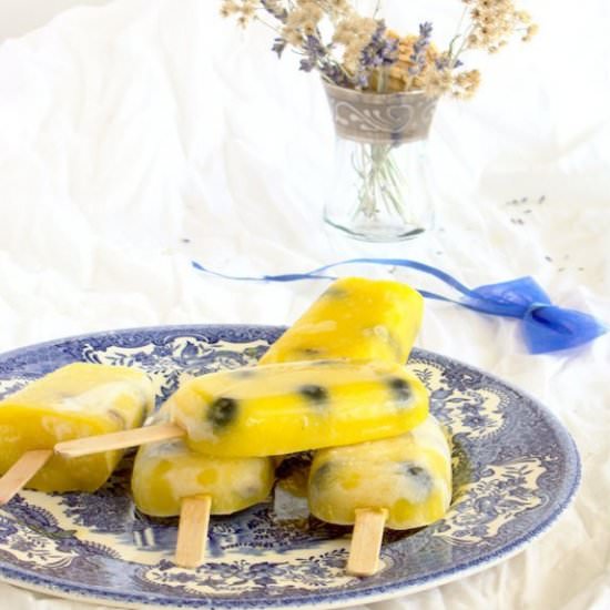 Mango Lassi Popsicles