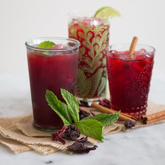 Cold Brew Hibiscus Tea