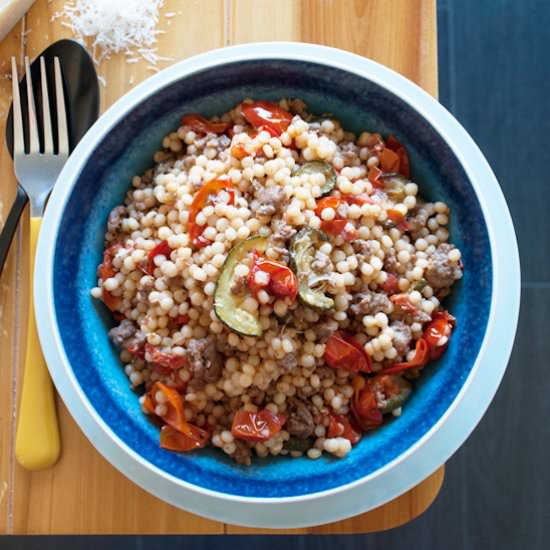 Couscous with Tomatoes and Zucchini