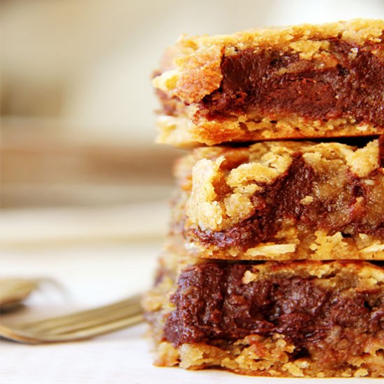 Chocolate Caramel Fudge Bars