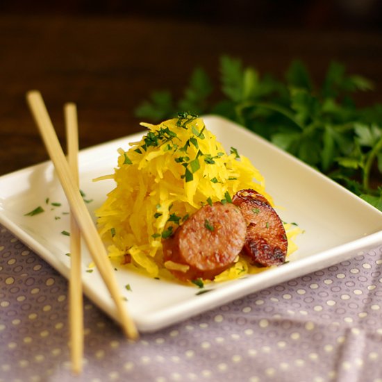 Spaghetti Squash & Sausage