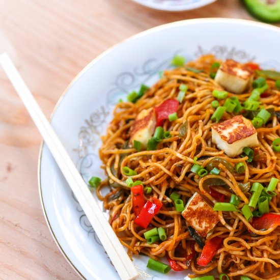 Spicy Paneer Spaghetti