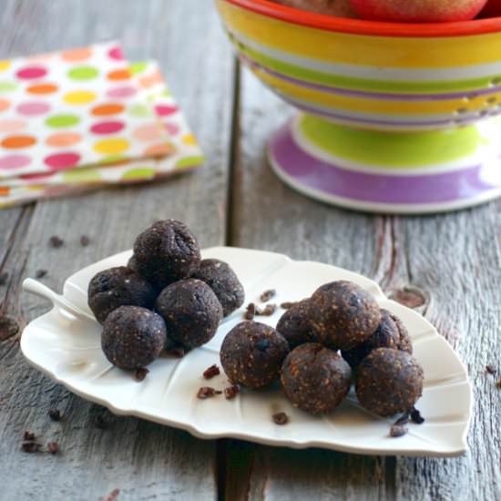 Grain Free Chocolate Protein Bites