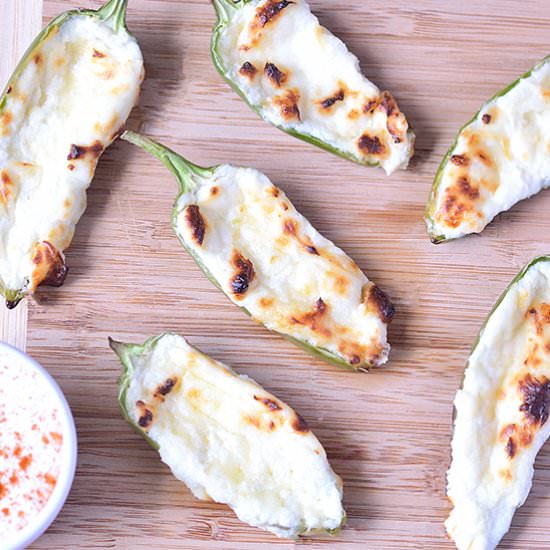 Baked Four Cheese Jalapeno Poppers