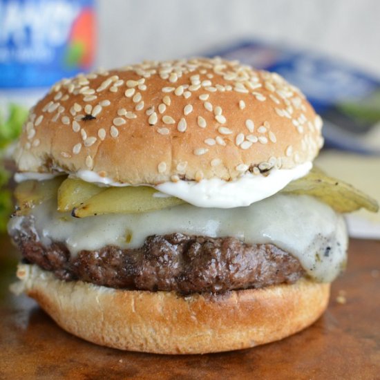 Green Chile Cheeseburgers