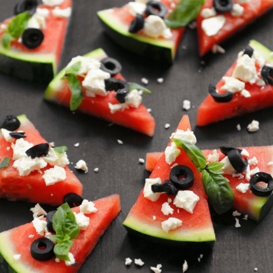 Watermelon Cheese Snack