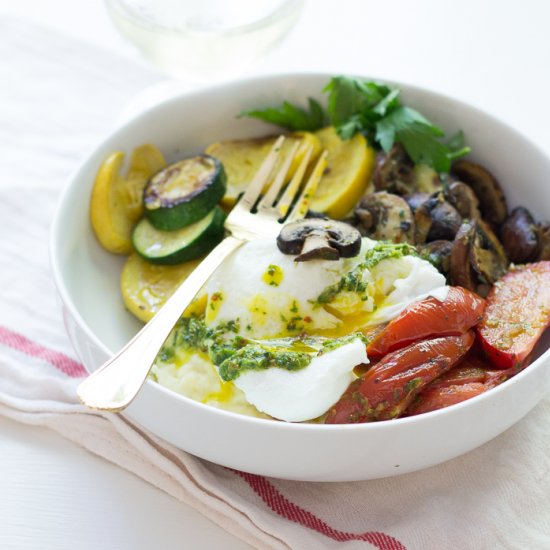 Summer polenta bowl