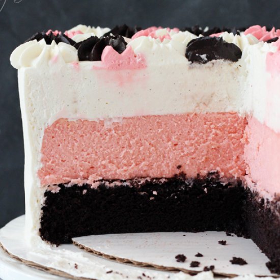 Neapolitan Millionaire Cake