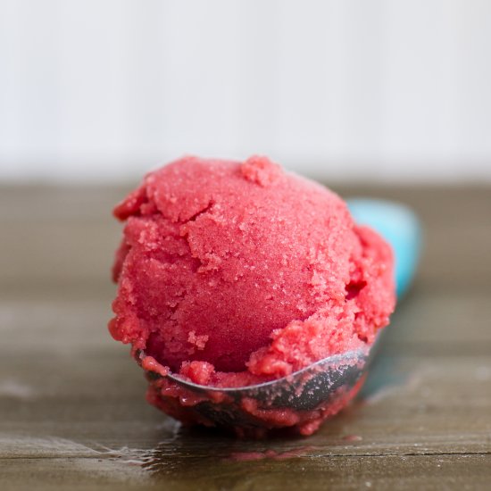 Peach Raspberry Sorbet