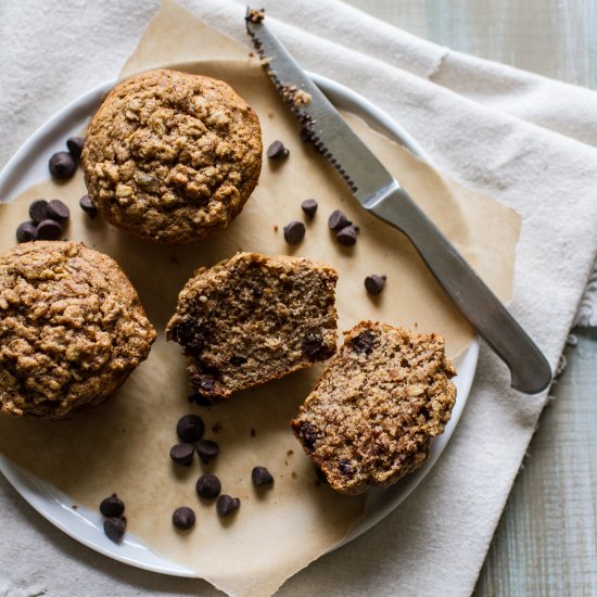 Chocolate Chip Banana Muffins