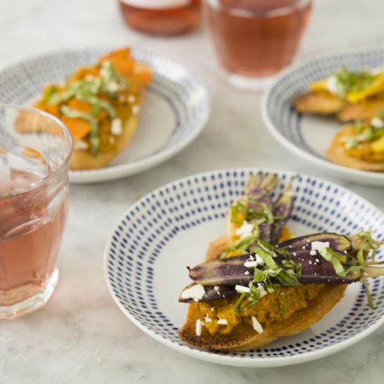 Bruschetta with Carrot Pesto