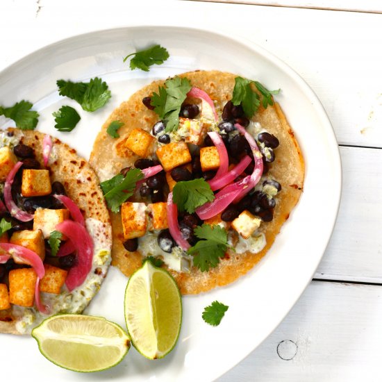 Tofu & Black Bean Tacos