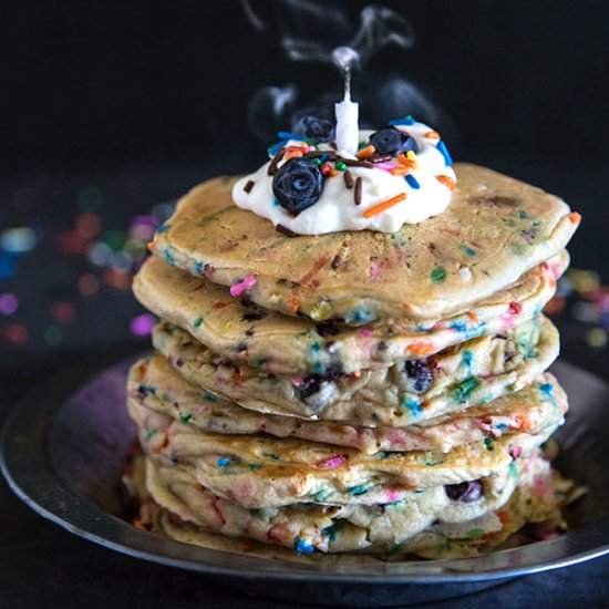 Blueberry Funfetti Pancakes