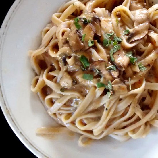 Dreamy Vegan Mushroom Stroganoff