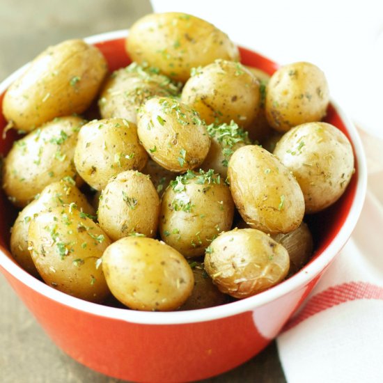 Crockpot Herbed Baby Potatoes