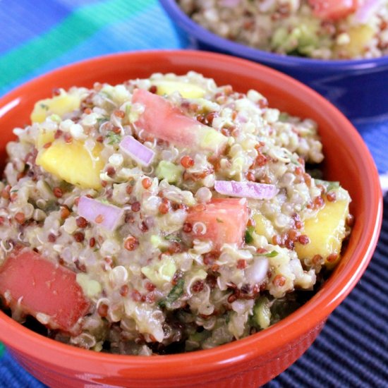 Creamy Quinoa Salad with Mango