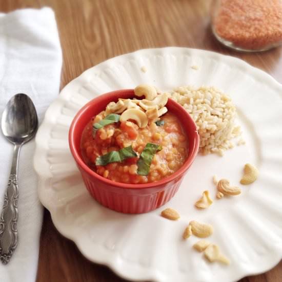 Spiced Red Lentil and Tomato Curry