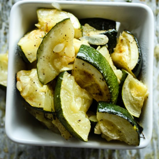 Thyme Roasted Zucchini