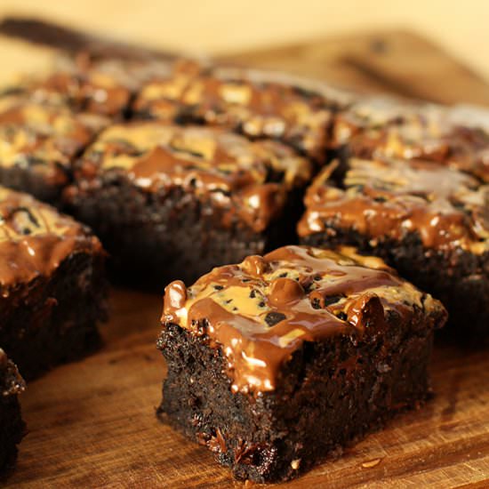 Peanut Butter Banana Brownies