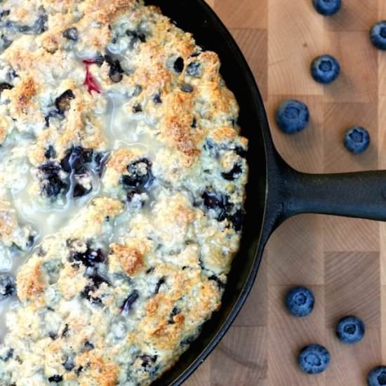 Cast Iron Lemon Blueberry Scone