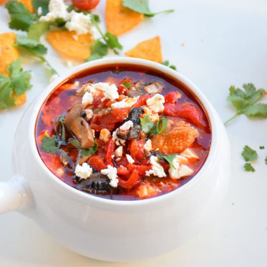 Mexican Style Chicken and Tomato Soup