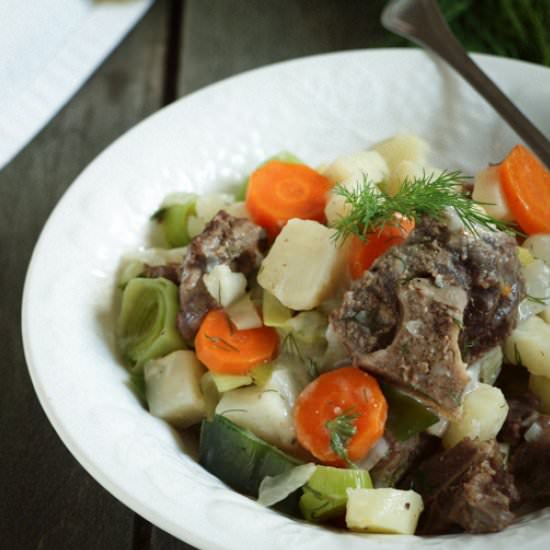 Beef Fricassee with Root Vegetables