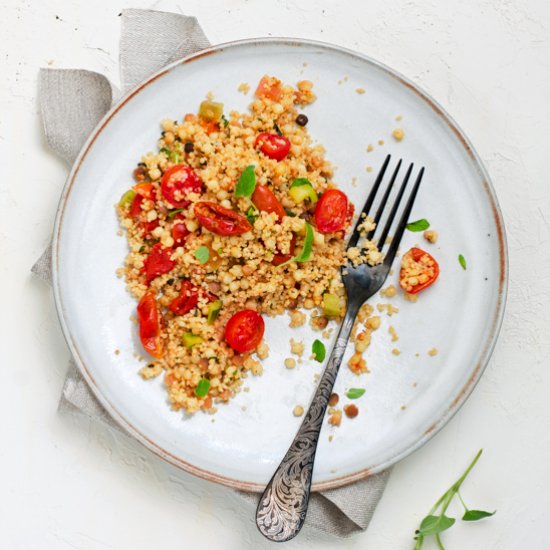 Fregola, Couscous and Tomato Salad