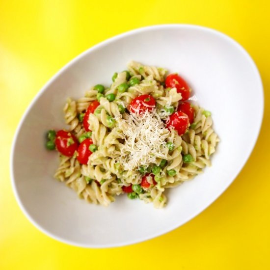 Pasta with Garlic Scape Pesto