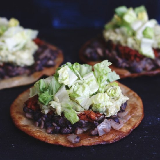 Spicy Soyrizo Tostadas