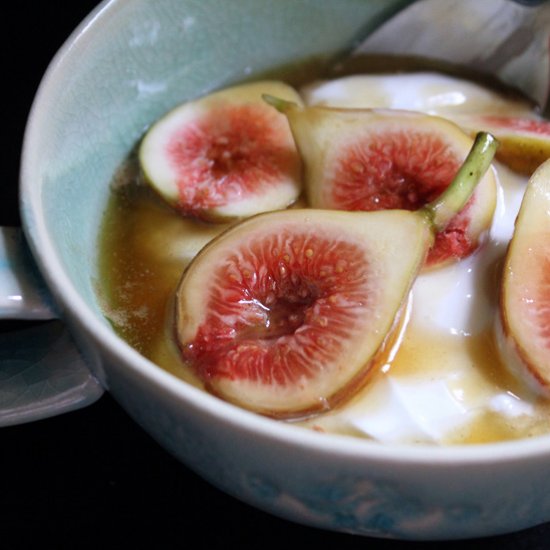 Greek Yogurt with Figs and Caramel