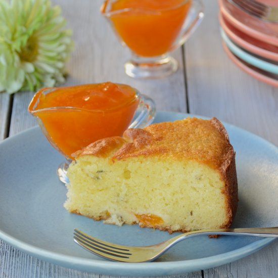 Apricot-Lavender Cake