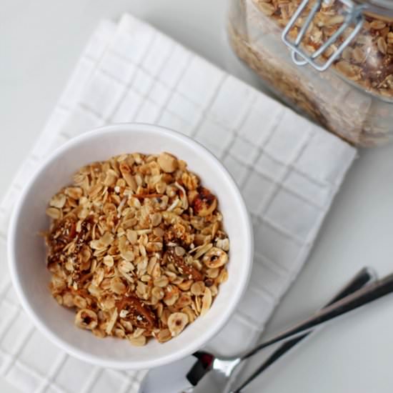 Hazelnut, Fig and Honey Granola