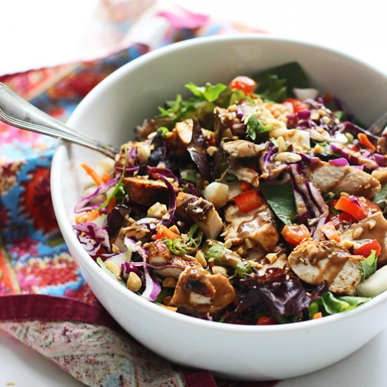 Spicy Chicken and Veggie Salad