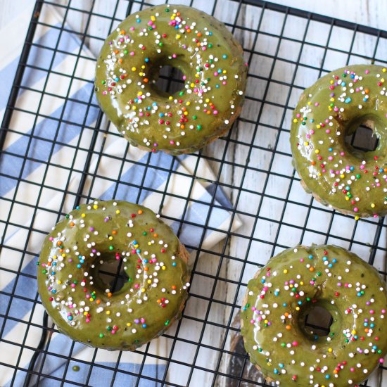 Matcha Green Tea Donuts