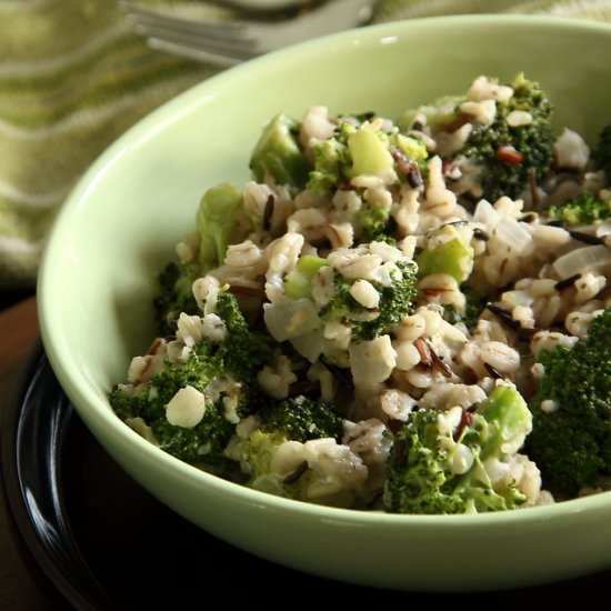 Wild Rice Broccoli Risoto