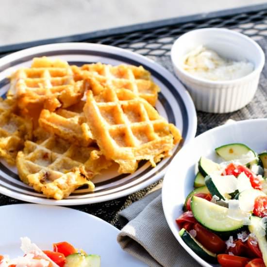 Waffled Polenta