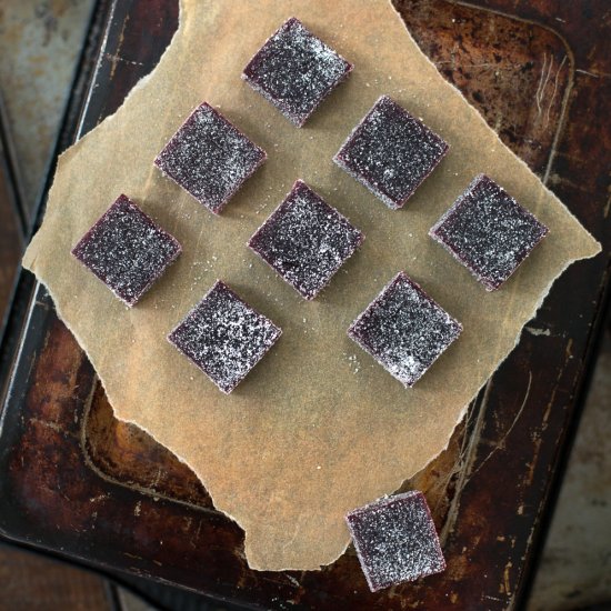 Blackberry Basil Pate de Fruits