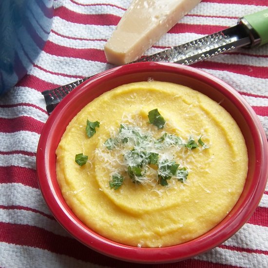 Perfectly Creamy, Parmesan Polenta