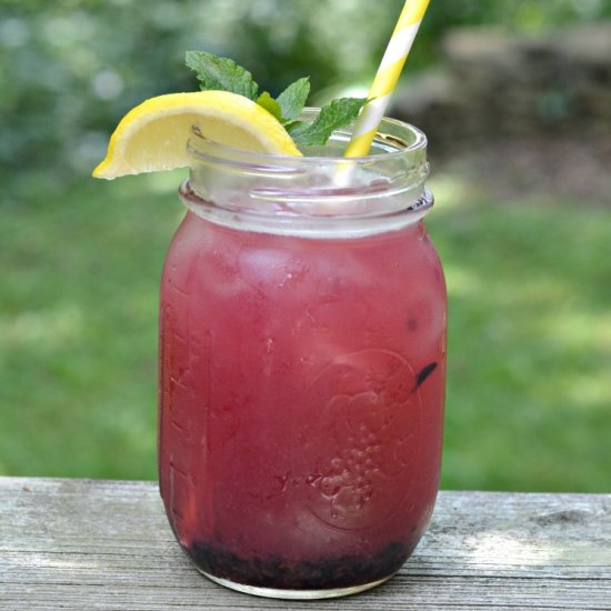 Lemon Blueberry Mint Iced Tea