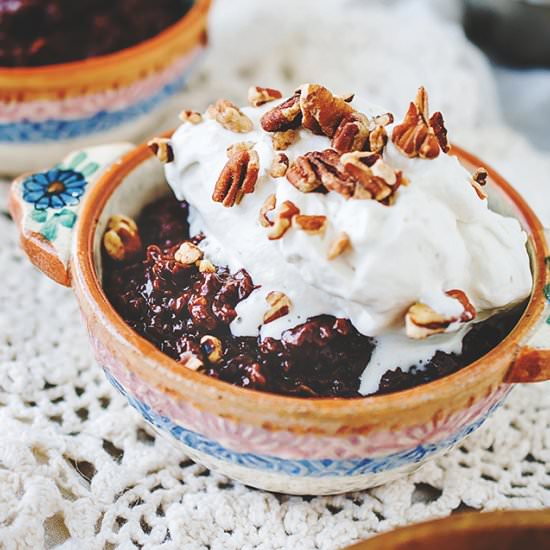 Stove Top Fudgy Oatmeal Pudding