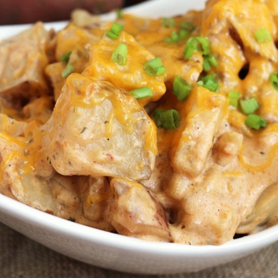 Crock Pot Cheesy Ranch Potatoes