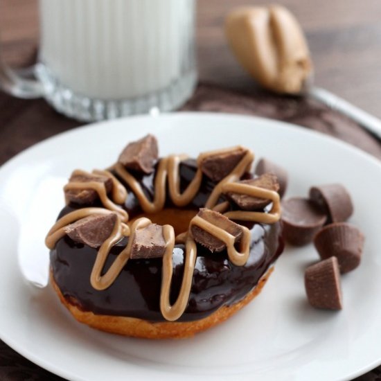 Chocolate Peanut Butter Cup Donuts