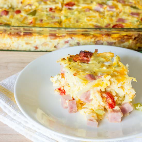 Denver Omelet Hash Brown Casserole