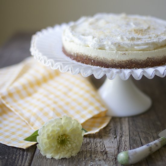 Lilikoi Cheesecake with Nut Crust