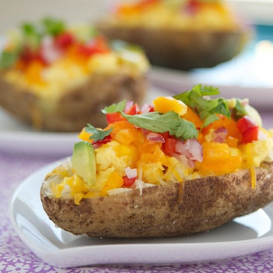 Loaded Breakfast Baked Potatoes