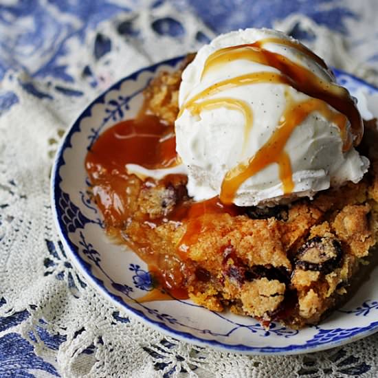 Quick Apple Cranberry Cobbler