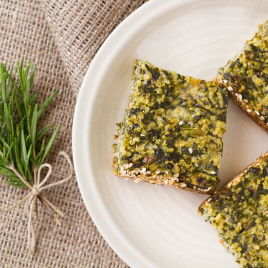 Quinoa with Spinach and Katiki